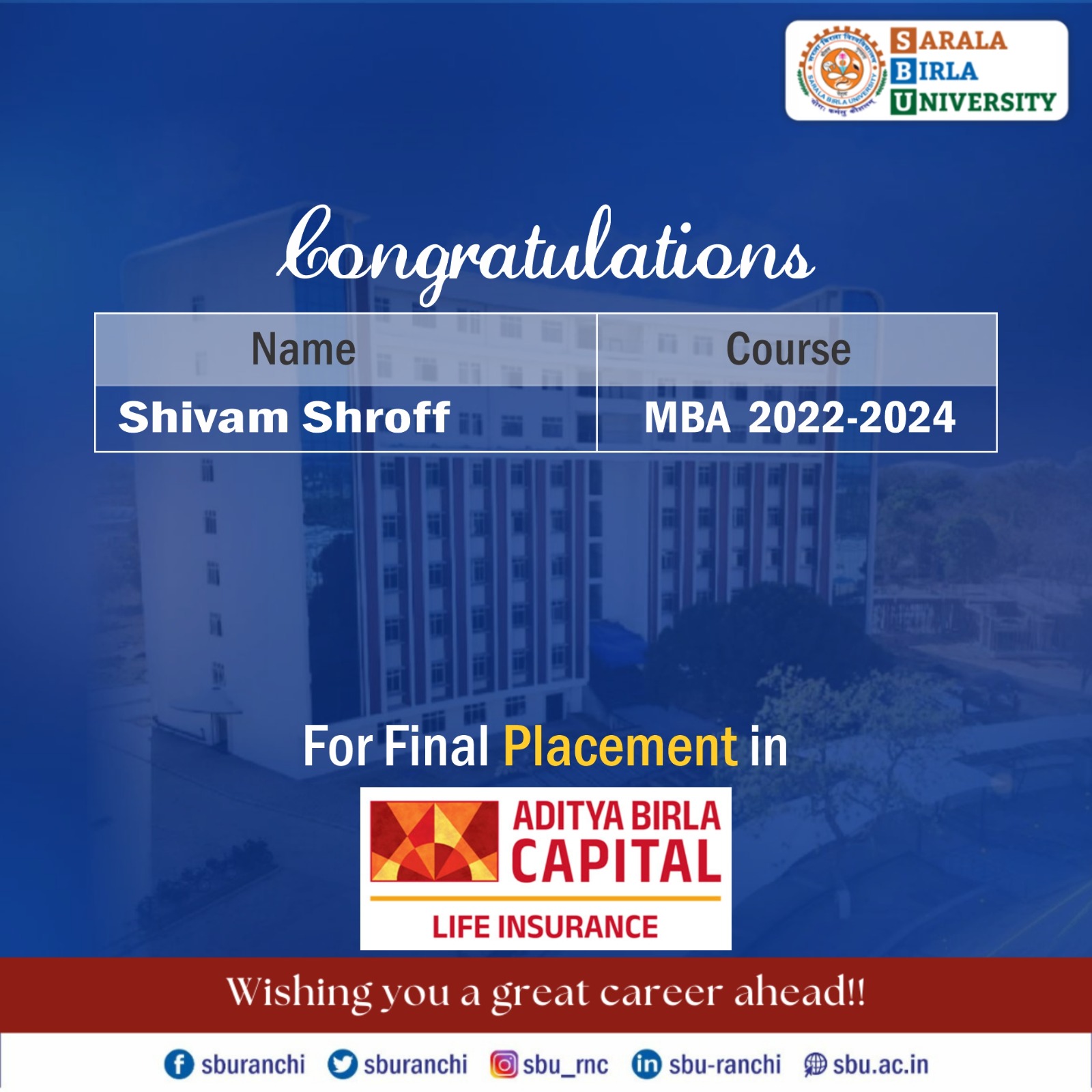 sbu campus placement
